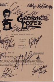 George Lopez Show cast signed script