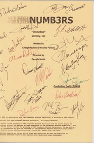 Numb3rs cast siigned script