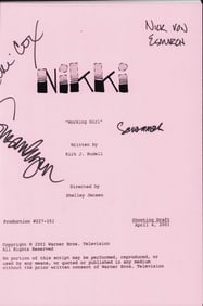 Nikki cast signed script