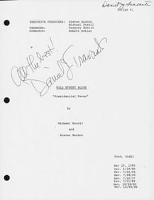Hill Street Blues owned signed script