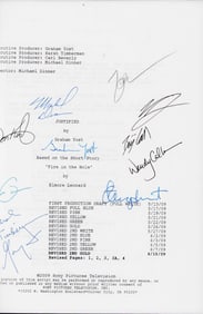 Justifed cast signed script