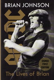 Brian Johnson ACDC My Lives signed book