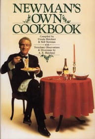 Newmans Own Cookbook signed Paul Newman