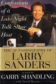 Larry Sanders book signed by Gary Shandling