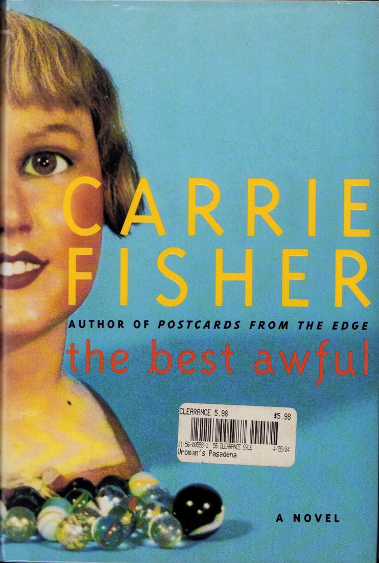 The Best Awful signed book by Carrie Fisher: A hardcover first ed signed by Princess Leia star Carrie Fisher with COA Certificate of AuthenticityEVERY item in this auction comes with at minimum a full illustrated serial numbered COA signed by th