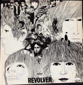 The Beatles signed Revolver LP