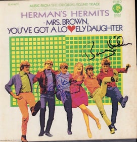 Hermans Hermits signed record LP