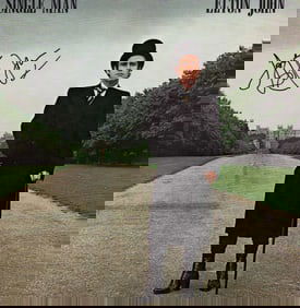 Elton John Single Man signed LP record