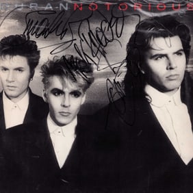 Notorious signed record LP by Duran Duran