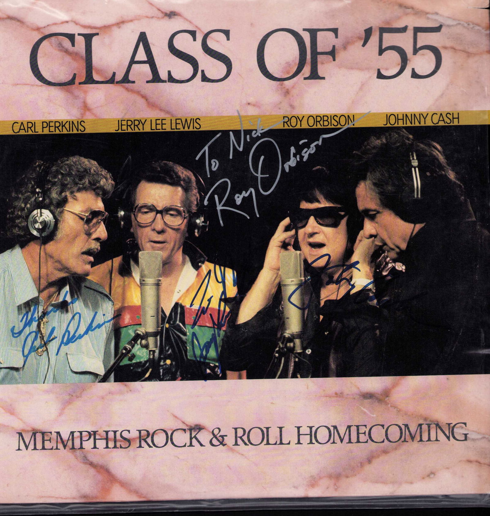 RARE Class of 55 Sun Record signed by legends (1 of 1)