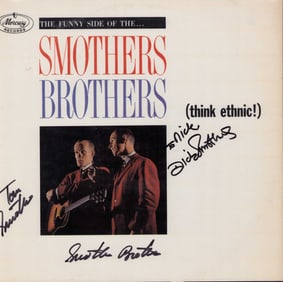 Smothers Brothers signed record LP