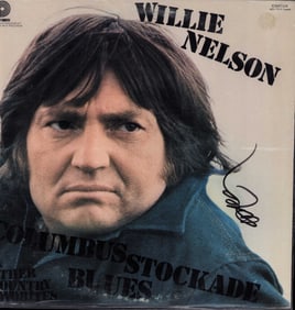 Willie Nelson signed record LP