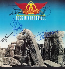 Aerosmith signed record LP