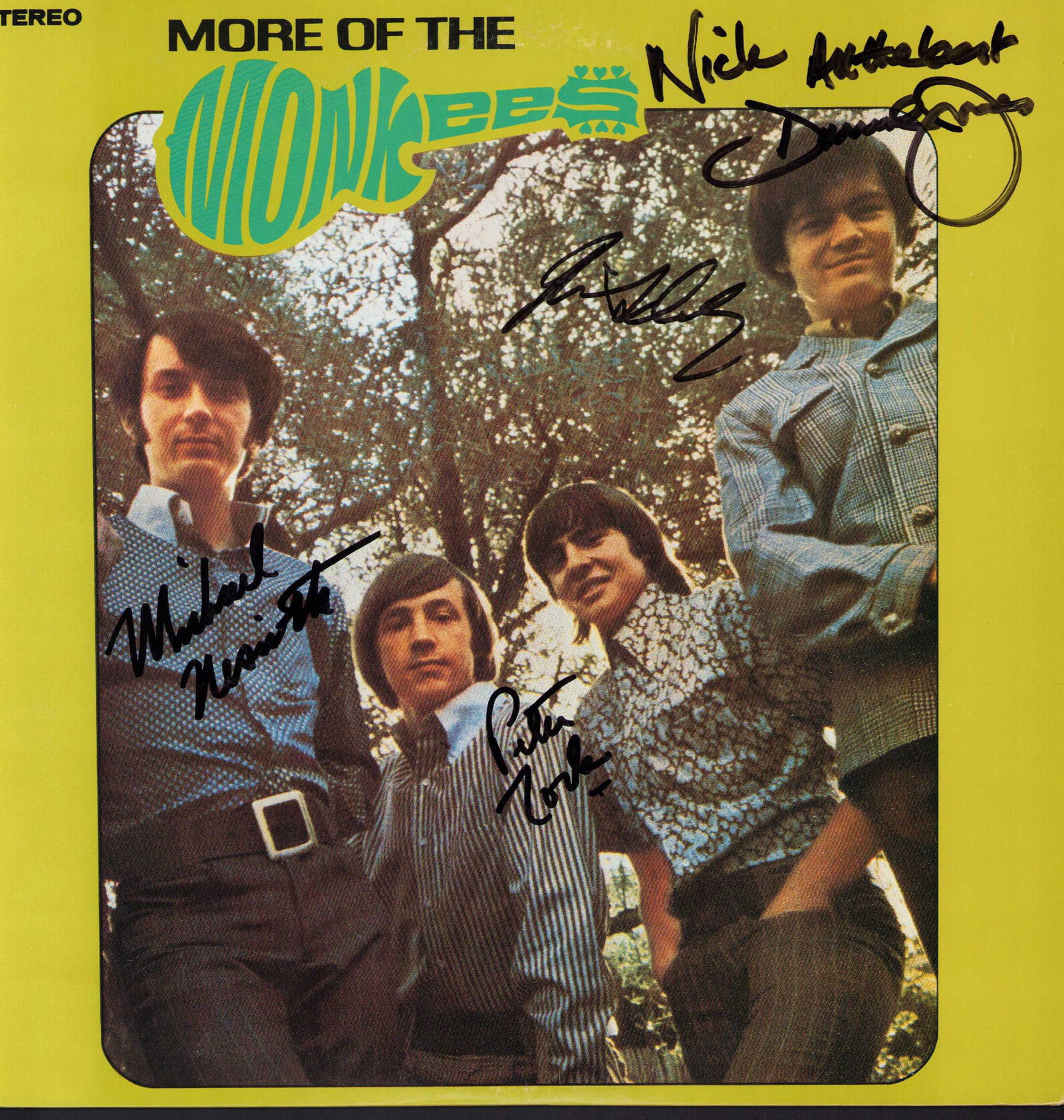 The Monkees signed record LP (1 of 1)