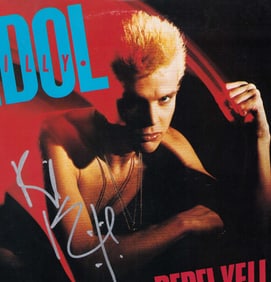 Billy Idol signed record LP