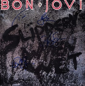 Bon Jovi signed record LP