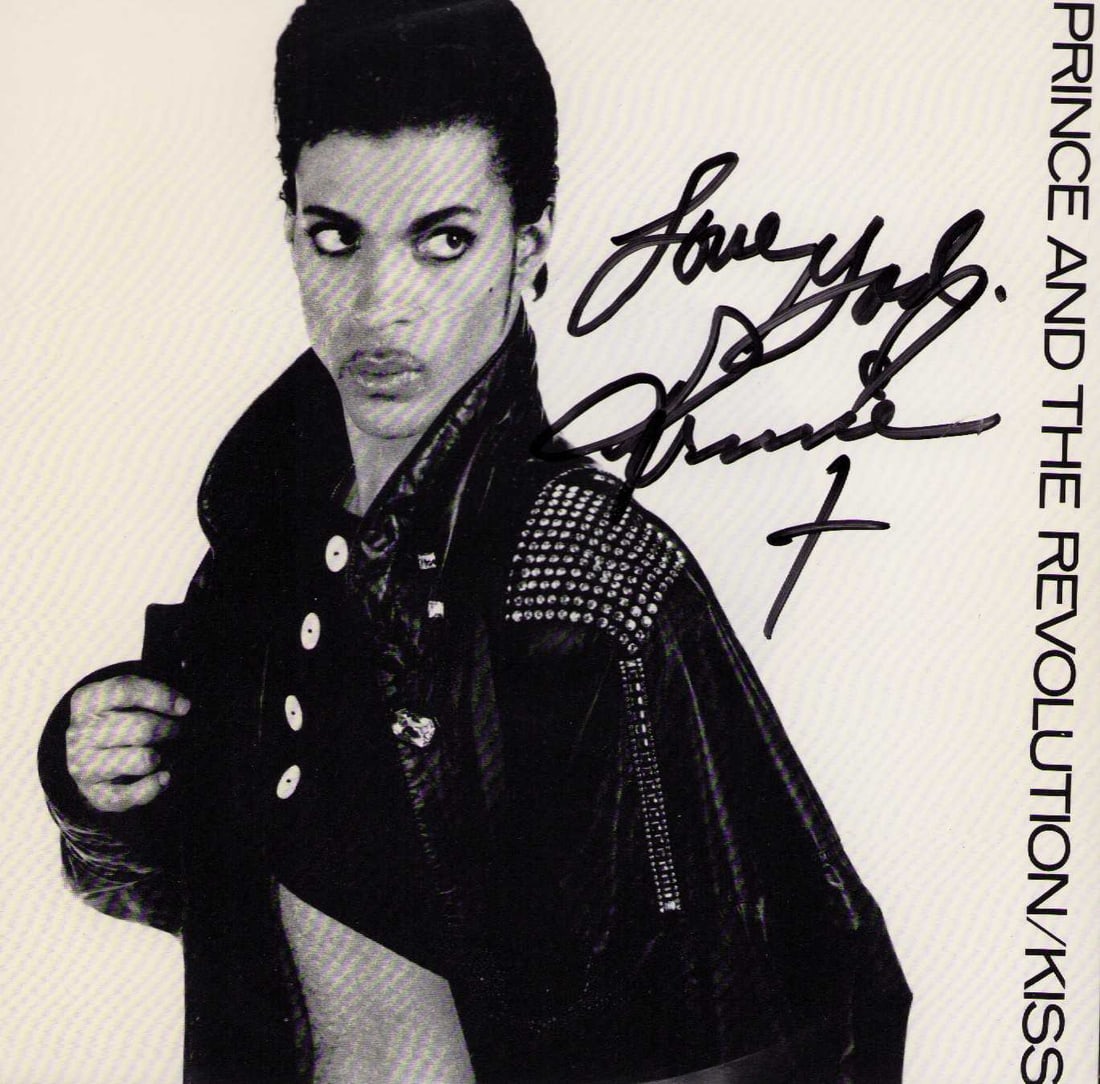 Prince signed 45rpm record (1 of 1)