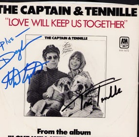 Capt. And Tenielle signed 45rpm record
