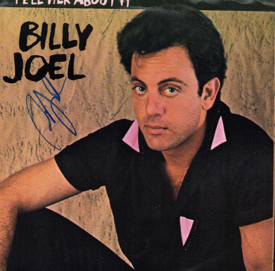 Billy Joel signed 45rpm record (1 of 1)