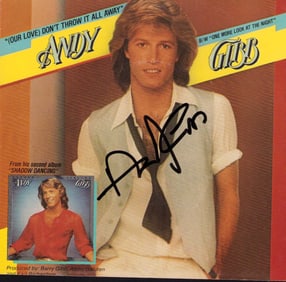 Andy Gibb signed 45rpm record