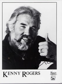 Kenny Rogers signed photo