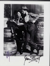 Jimmy Stewart and Marlene Dietrich signed photo