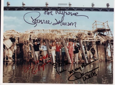 Return to Gilligans Island cast signed photo