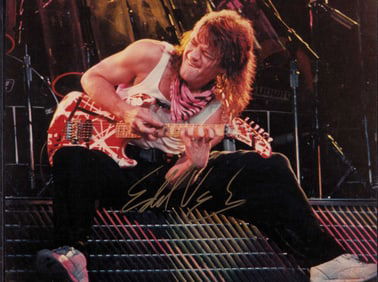Eddie Van Halen signed photo