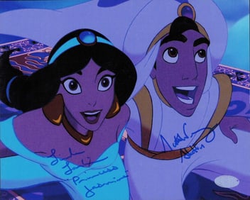 Alladin cast signed photo
