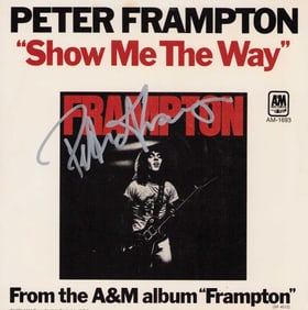Peter Frampton signed record sleeve