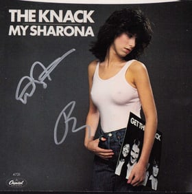 The Knack signed 45 record sleeve