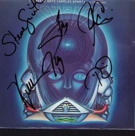 Journey signed record sleeve