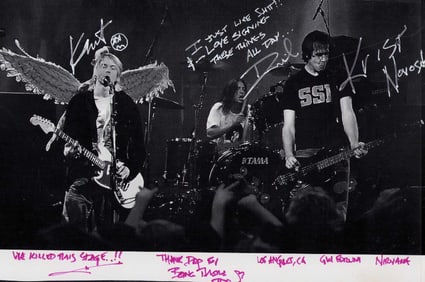 NIRVANA RARE signed photo