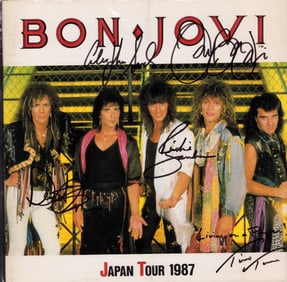 Bon Jovi rare Japanese Tour Book signed
