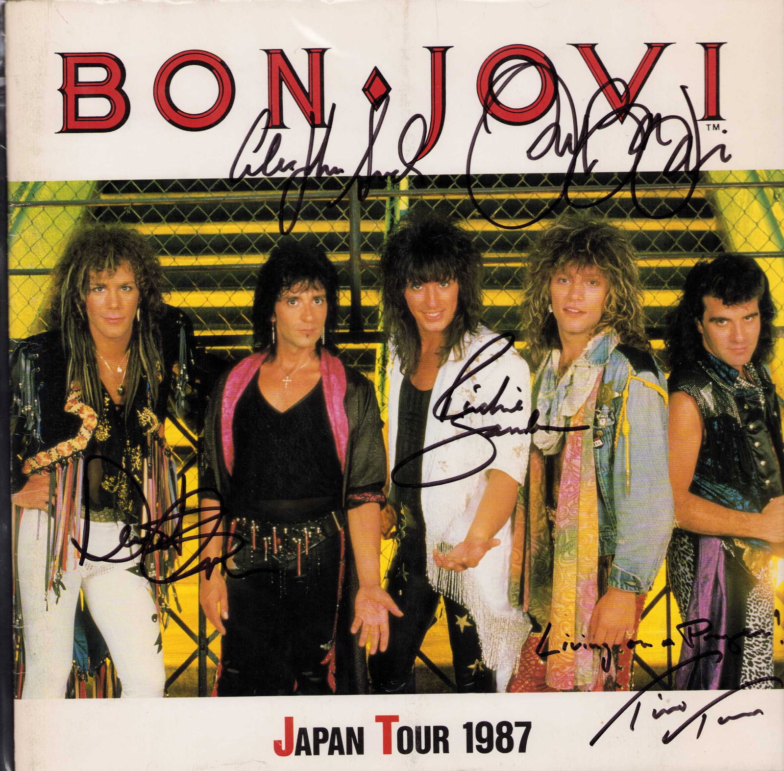 Bon Jovi rare Japanese Tour Book signed (1 of 1)