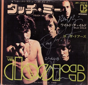 Doors rare Japanese signed record sleeve
