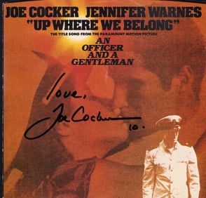 Joe Cocker signed 45 record sleeve