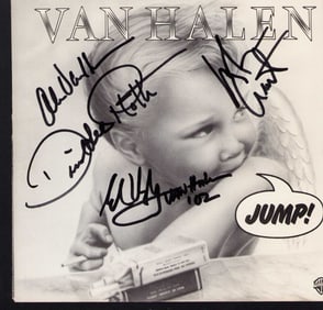Van Halen signed 45 record sleeve