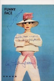 Audrey Hepburn and cast rare signed Japanese program