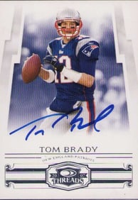 Tom Brady 2007 Threads card signed