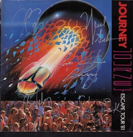 Journey rare program signed