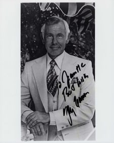 Johnny Carson signed photo