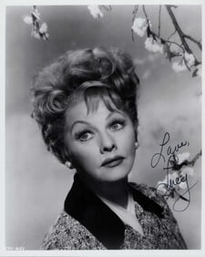 Lucille Ball signed photo