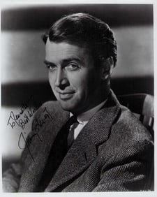 Jimmy Stewart signed photo