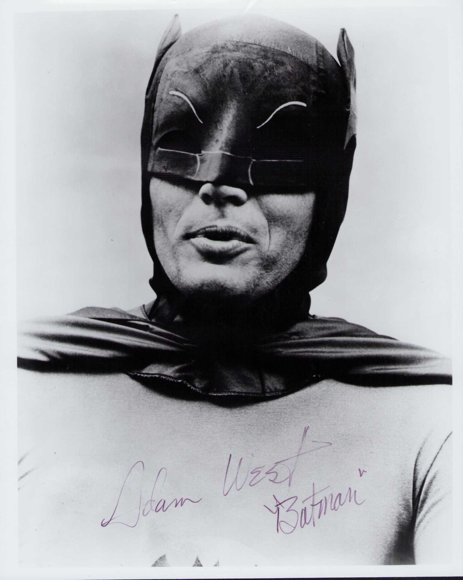 Adam West signed Batman photo (1 of 1)