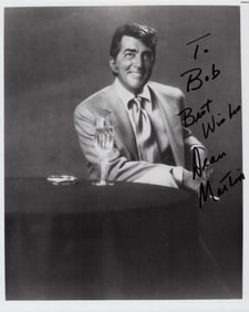 Dean Martin signed photo