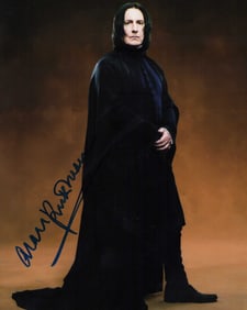 Alan Rickman signed photo Harry Potter