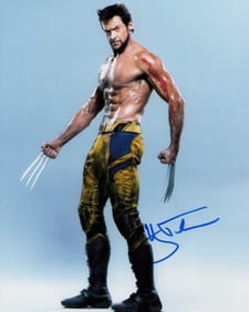 Hugh Jackman Wolverine signed photo