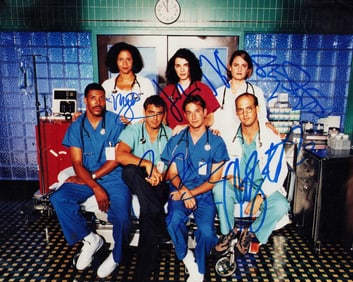 ER cast signed photo
