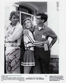 Revenge of the Nerds partial cast signed photo
